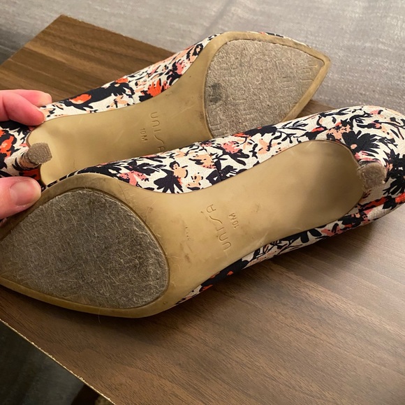 Unisa Navy and Coral Women’s Heel Size 10 - Picture 4 of 7